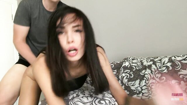 Fiamurr teases her boyfriend with striptease and then rides him