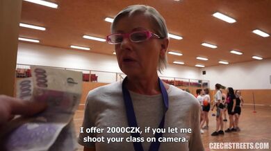 Mature Czech teacher fucks in front of her students