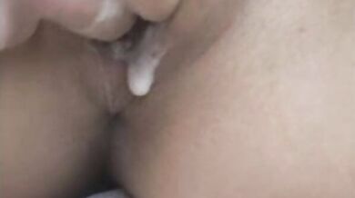 Solo masturbation in abandoned building