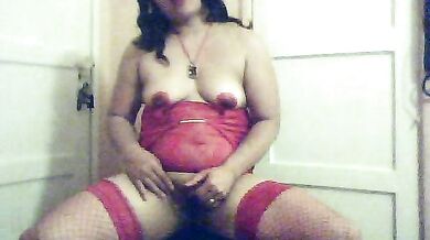 My New red outfit for teasing the guys