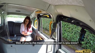 FAKE TAXI - Sloppy Blowjob and Huge Cumshot with Big Titty Jennifer Keelings
