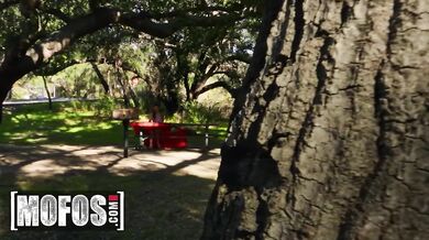 Stunning Babe Maddy May Chess Lesson Turns Naughty With Scott Nails In The Open Park