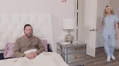 Blonde teen likes it hard!