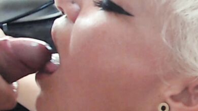 Multiple creampie for a cheeky slut