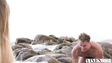 Gorgeous Beach Babes Ambar Lapiedra and Baby Nicols Have Crazy Foursome