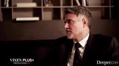 Voluptuous housewife Gabbie Carter spit roasted in threesome