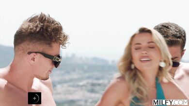 Busty Blonde MILF Shalina Devine Has Intense Double Penetration Orgasm