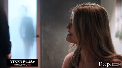 Natural Busty Blonde Angie Faith Gets Used Like A Fuck Toy And Spit-Roasted