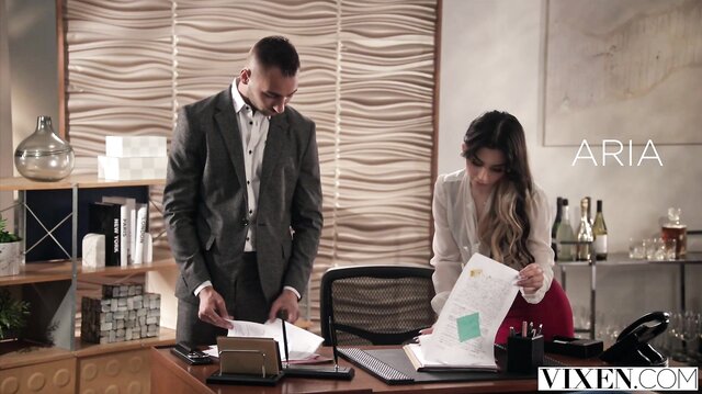 Naughty Seductress Aria Lee Devours Coworker's Huge Cock In Her Boss's House