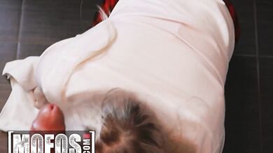 Stacy Starando Takes Her Time Licking Alan's Balls And Sucking His Big Hard Cock