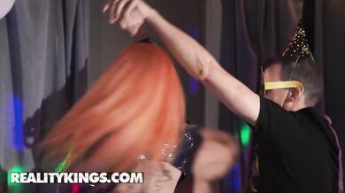 Audrey Reid Blows Into College New Year’s Eve With Jordi And Gets Her First Wild Fuck