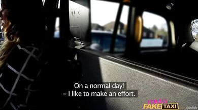 Fat cock stretches pussy in UK taxi