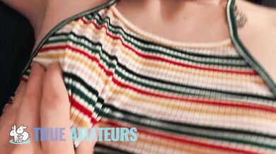 Kinsley Sucks Jimmy's Cock In POV, Then Takes A Doggystyle Pounding On Bed