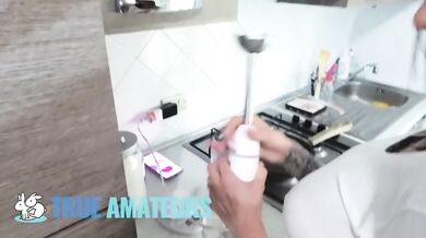 Milf Chanty Gets Drilled In Spread Eagle And Even Gets A Sloppy Creampie Surprise