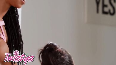 Alexis Tae Submits To Mistress Kira Noir’s Pink Rope Bondage And Strap-On Domination