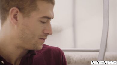 Step sister teaches brother how to fuck