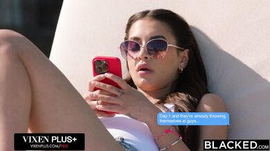 BBC-Hungry Besties Elena Vedem, Vanessa Alessia And Sophie Weber Take Turns Riding Freddy's Huge Cock