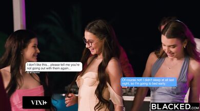 BBC-Hungry Besties Elena Vedem, Vanessa Alessia And Sophie Weber Take Turns Riding Freddy's Huge Cock