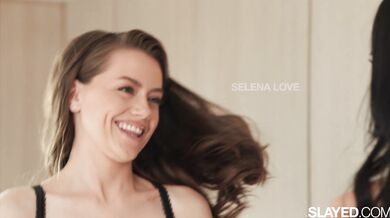 Stunning Beauty Ameena Green Cums All Over Hungry Selena Love's Face