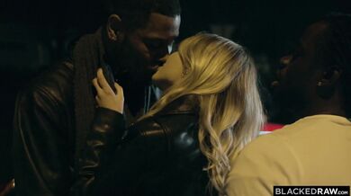 Blonde Rebecca Volpetti Double Penetrated In Interracial Threesome