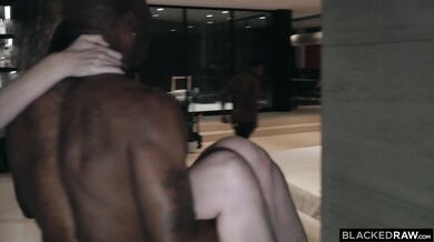 Cock-Crazy Blonde Ashley Lane Gets Tag-Teamed By Two Massive BBCs