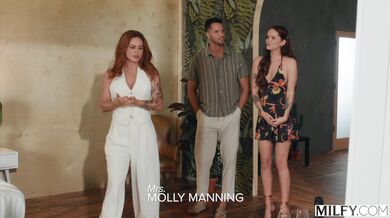 Curvy Redheaded MILF Molly Manning Fucks Groom On Honeymoon