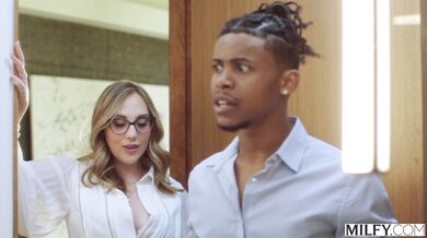 Naughty Blonde Doctor Nickey Huntsman Can't Resist Young Patient's BBC