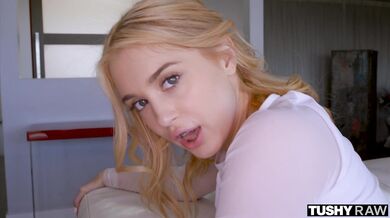 Petite Blonde Anastasia Demands Anal Now