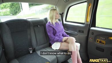 Blonde Brazilian girl betrays boyfriend to buy new glasses