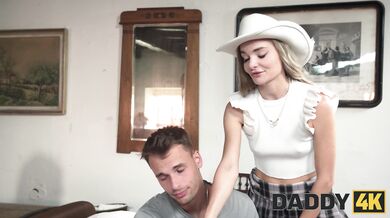 Sneaky Daddy Deathbed Sex With Fibi Euro