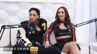 Luna Star Hosts Chloe Amour And Derek Savage For The Hottest Podcast Threesome Ever