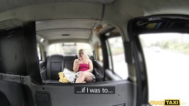 Curvy blonde Tanya Lixxx deepthroats Ian Tate's big cock in Fake Taxi
