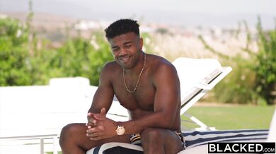 Gorgeous Tiny Blonde Fucks With A BBC In The Outdoors