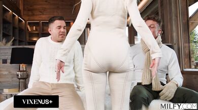 Brandi Love's husband Alberto Blanco joins in on the fun at company retreat with a deepthroat threesome and a hot facial finish