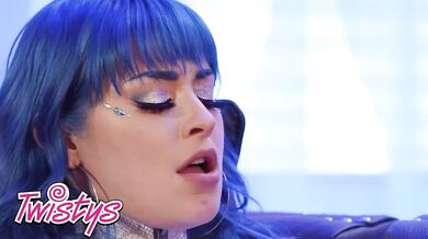 Mesmerizing Blue-Haired Beauty In Scorching Lesbian Encounters