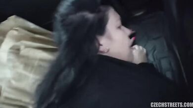 BBW With Huge Tits Anally Fucked In Car