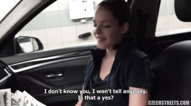 Skinny Petite Czech Girl In Public POV With BWC